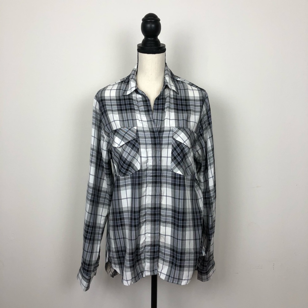 Sam Edelman Plaid Button Down Shirt